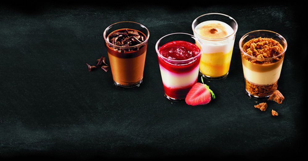 Zoete verrines assortiment